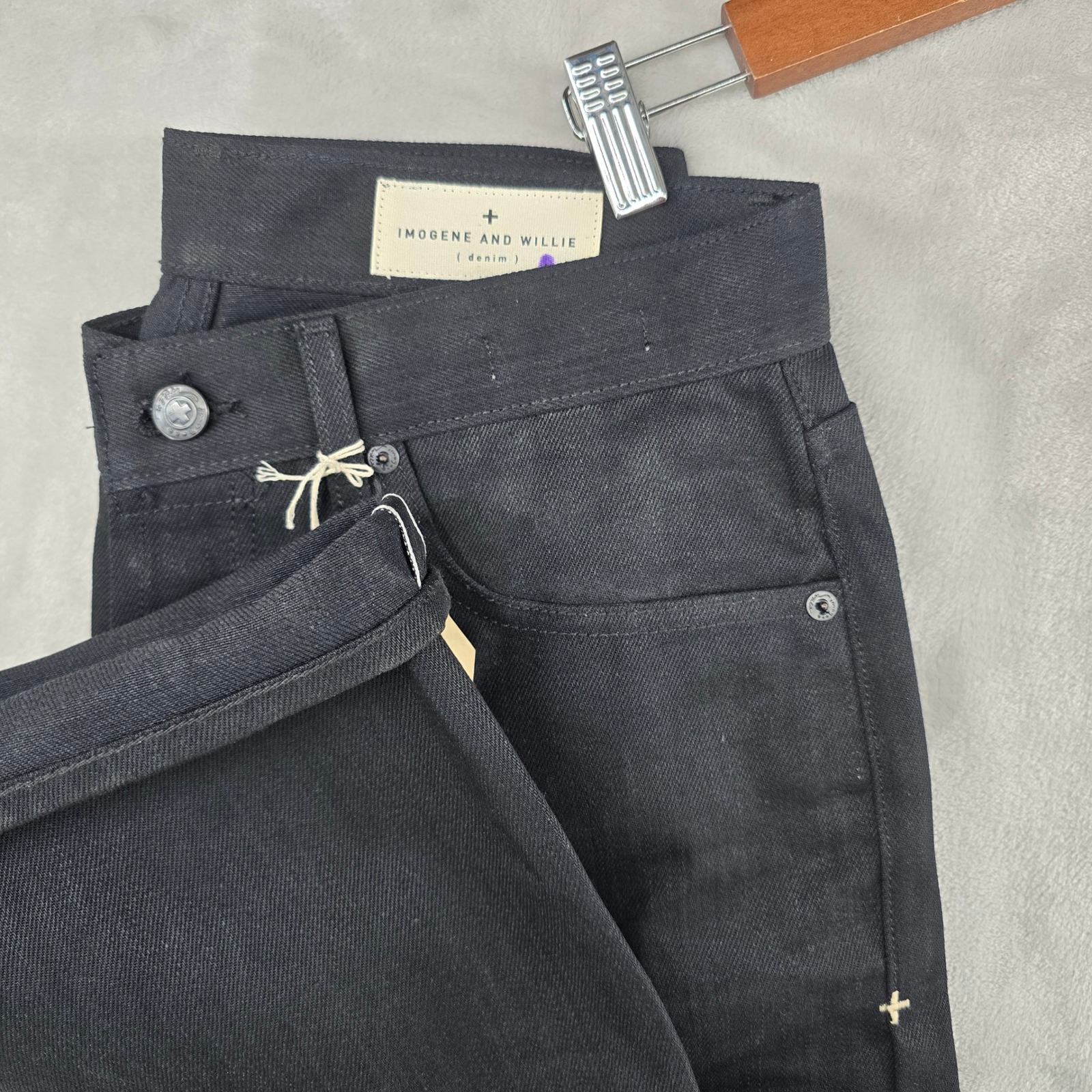 Imogene And Willie Willie Jeans Mens 31 Black Rigid Japanese Selvedge Denim